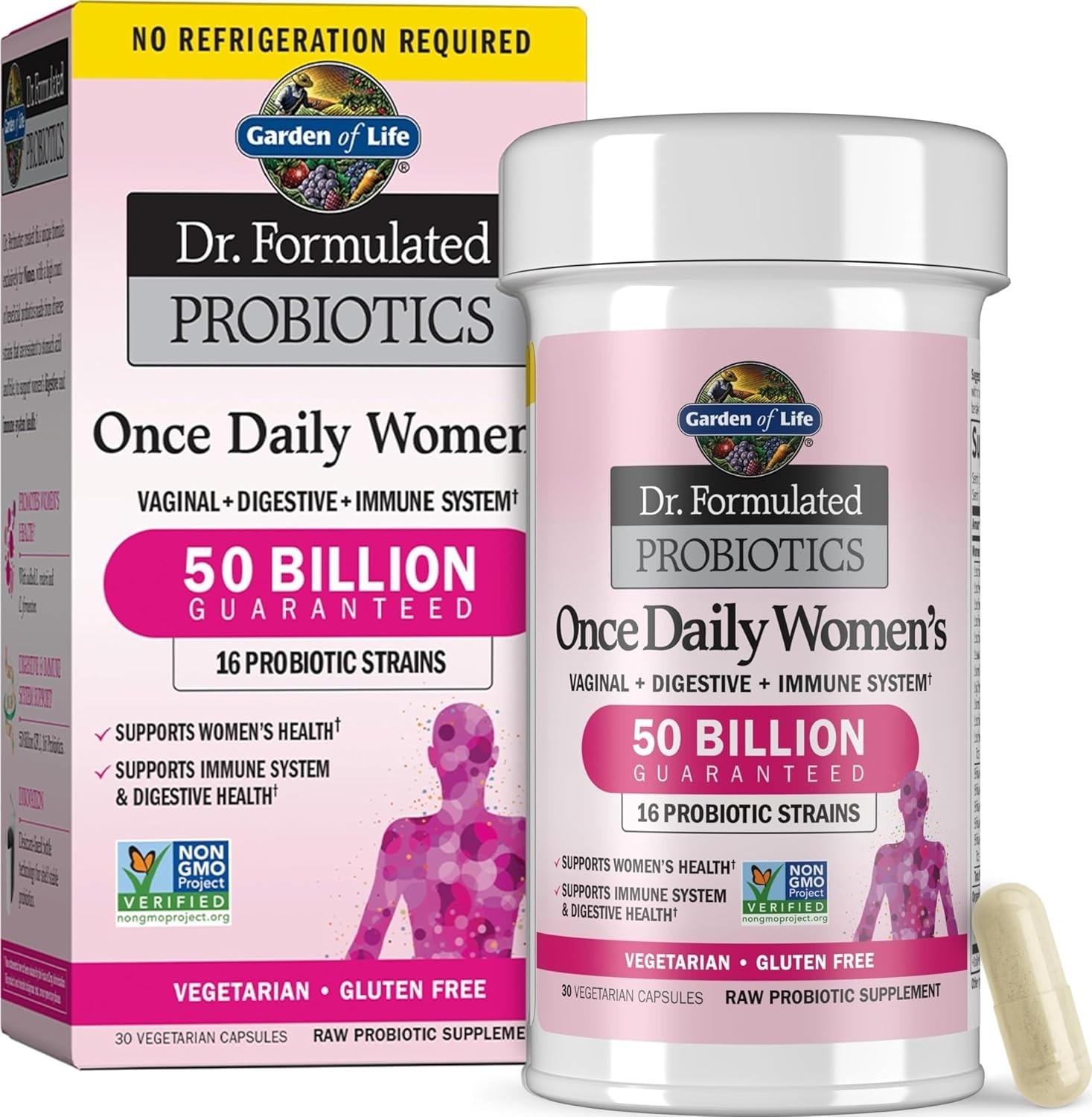 Once Daily Women’s Probiotics with Organic Prebiotics – 50 Billion CFU Formula