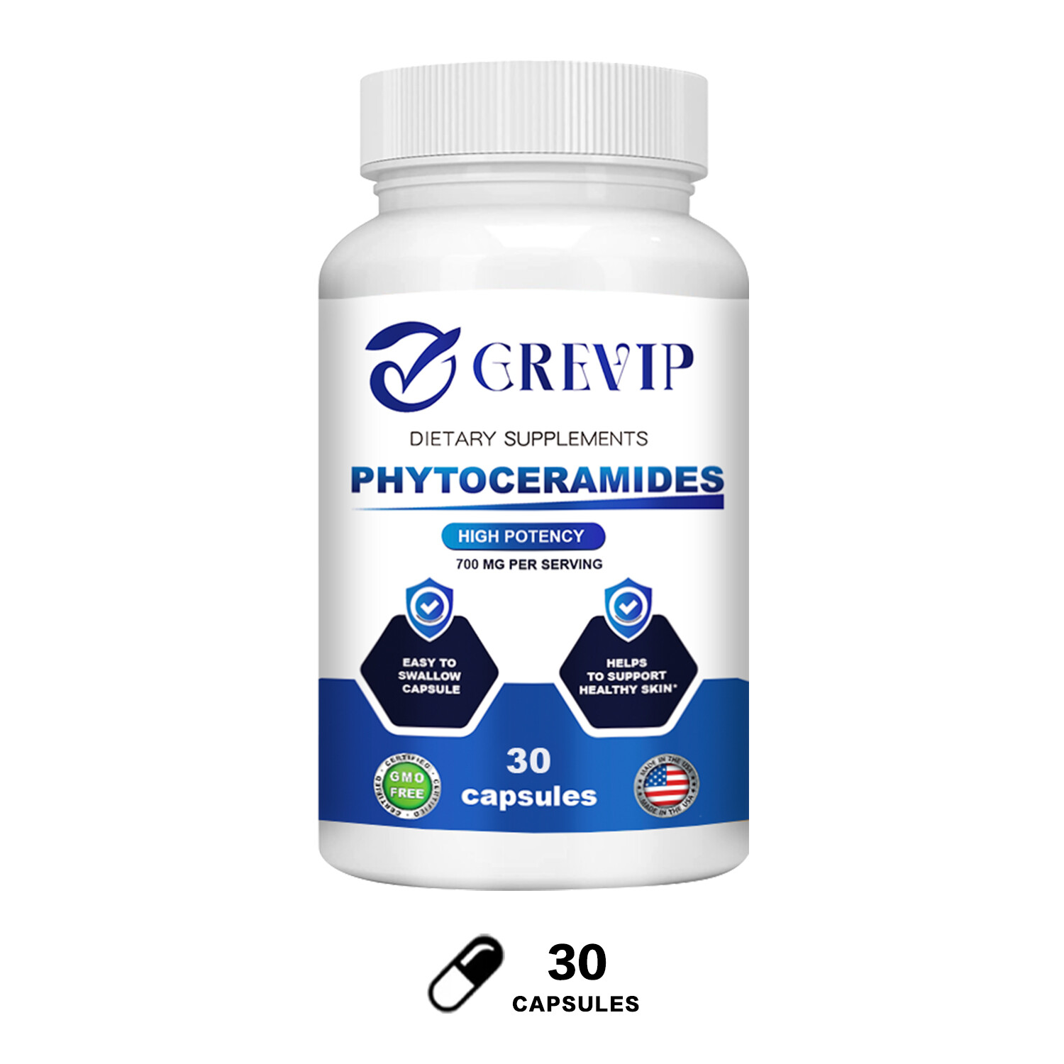 Phytoceramides 700mg – Anti-aging, Wrinkle Remover, White Skin, Skin Hydration