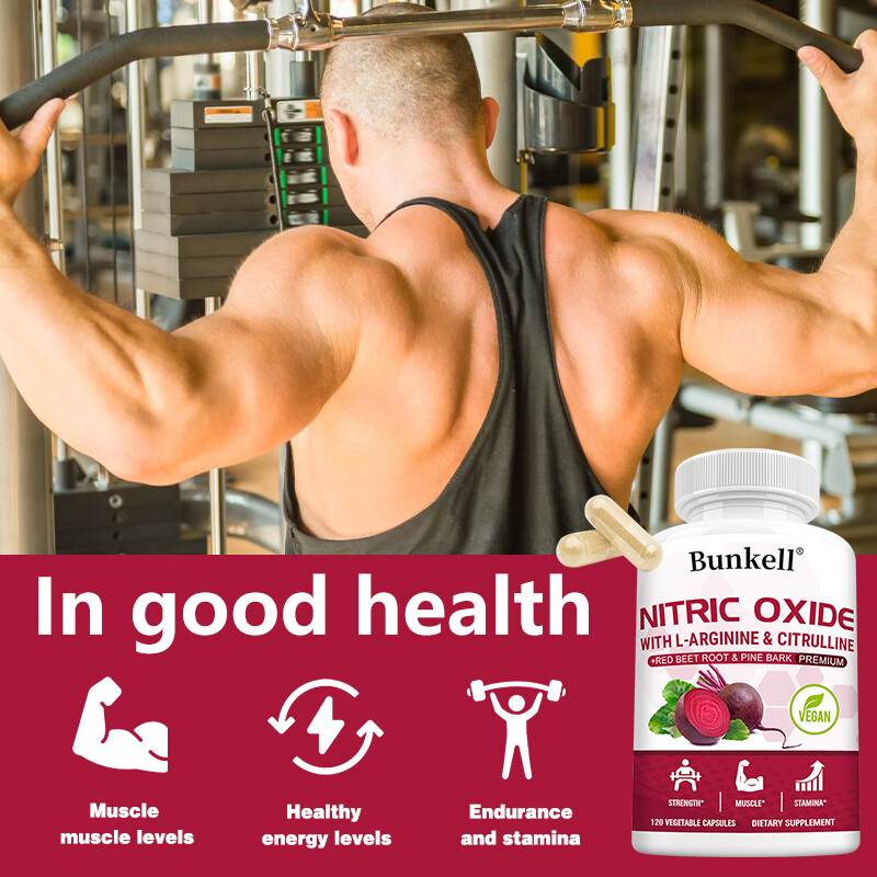 Nitric Oxide Booster Supplement – L-Arginine, L-Citrulline & Red Beet Root