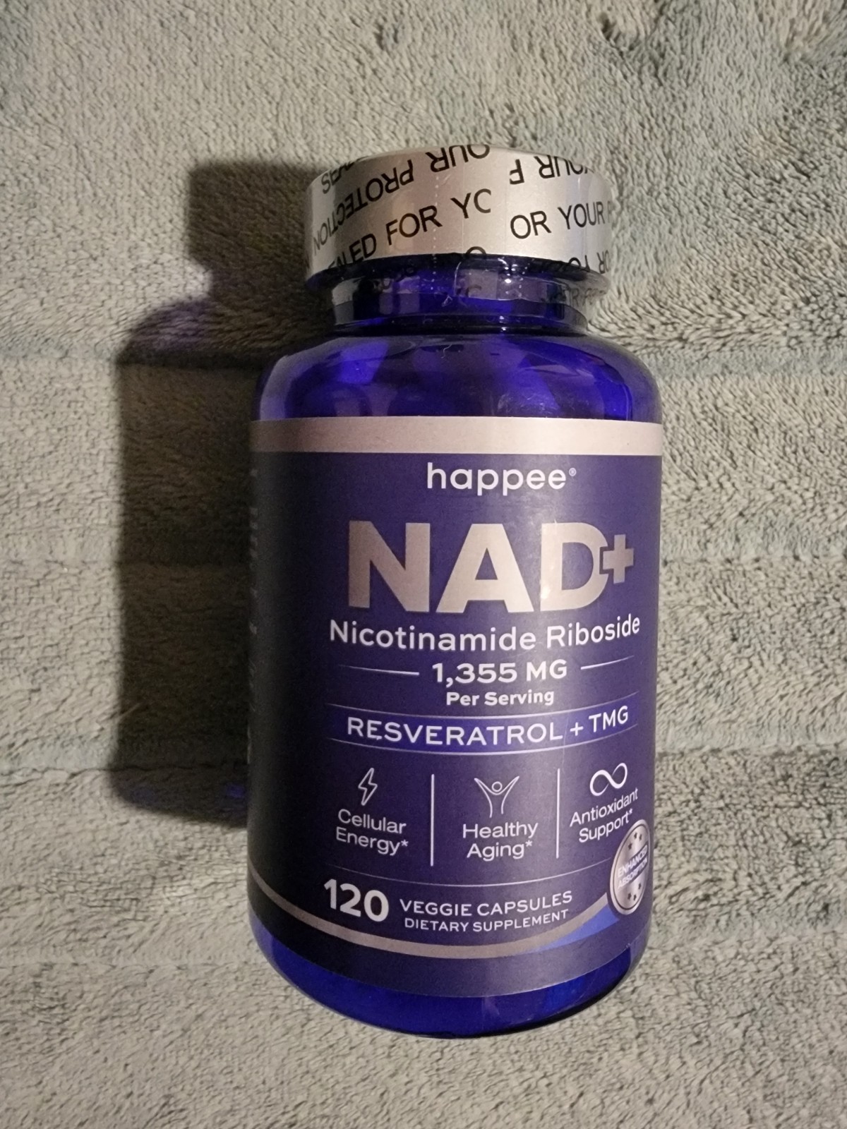 NAD+ Nicotinamide Riboside NR Resveratrol & TMG Anti-Aging Support Supplement