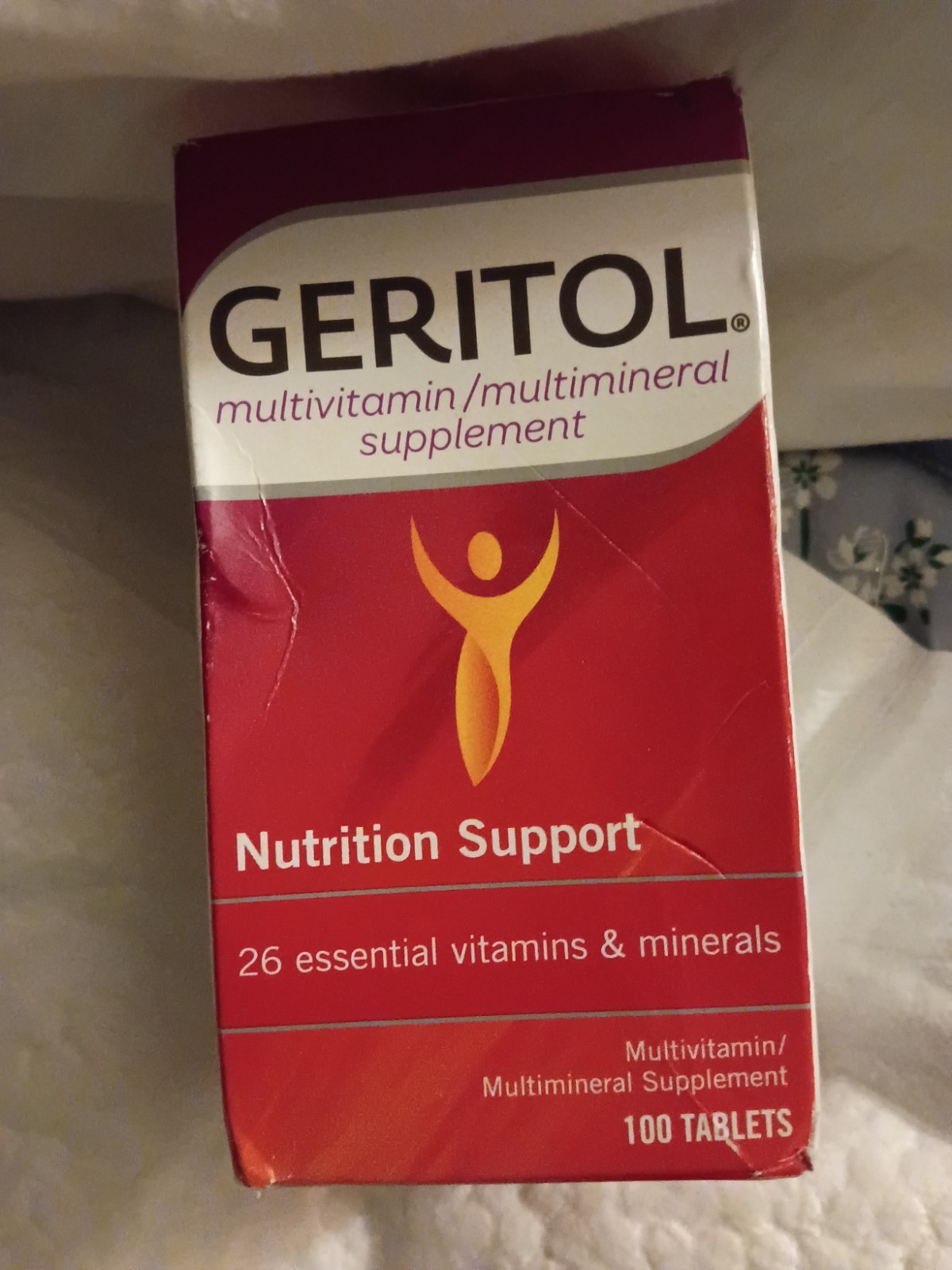 Geritol Multivitamin Multimineral Nutrition Support Supplement Tablets 100 Count