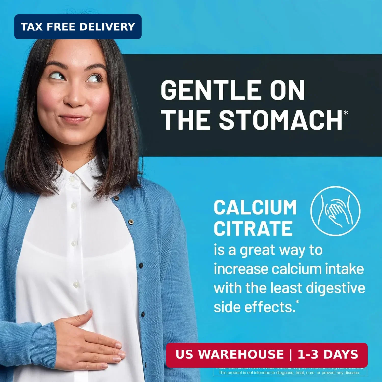 Calcium Citrate 500mg Capsules – Supplement for Bone Health – Easy to