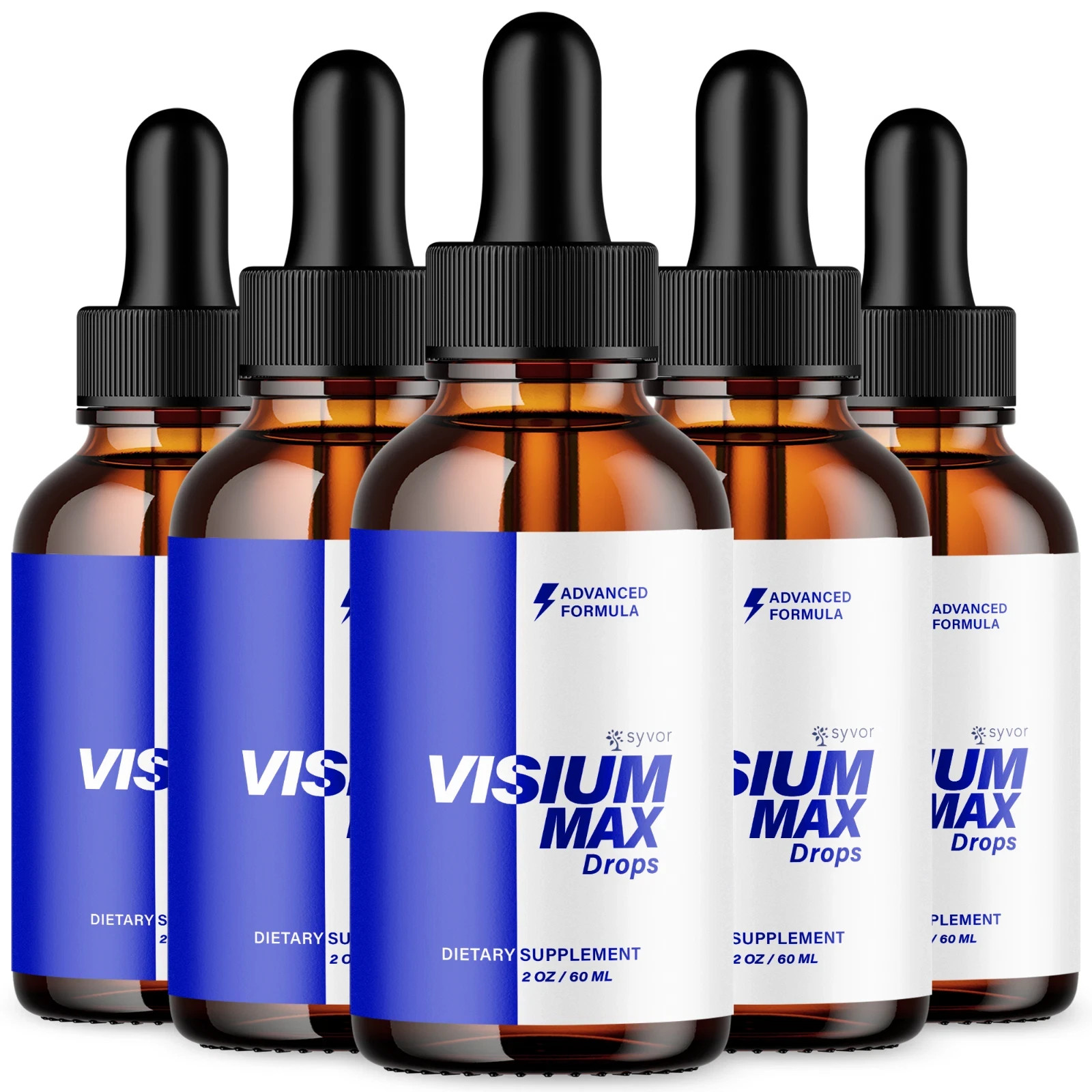 Visium Max Liquid Drops, Extra Strength VisiumMax, All Natural Formula (5 pack)