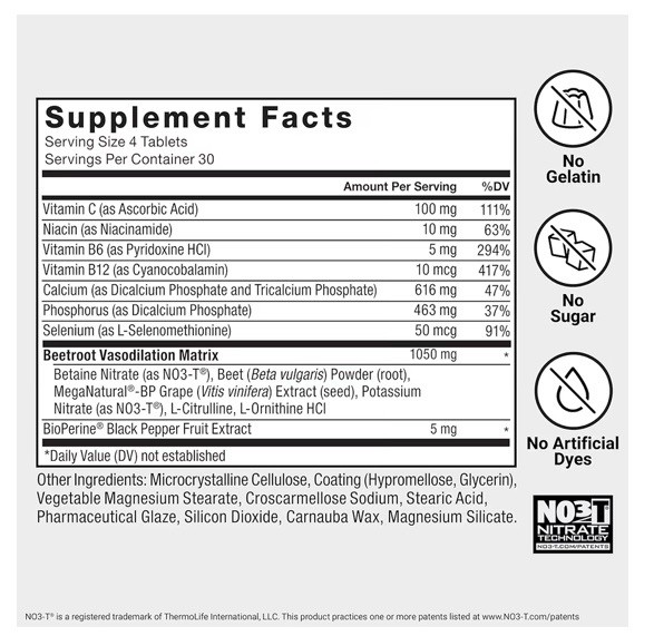 Total Beets Circulation Superfood Beet Root with Blood Pressure Support 120ct