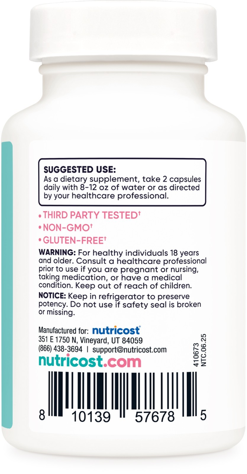Nutricost Vaginal Probiotic for Women (10 Billion CFU) 60 Capsules – 30 Servings