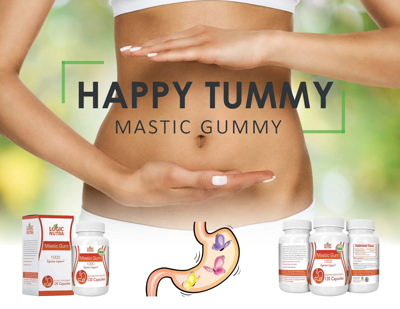 Mastic Gum 120 Vegetable Capsules