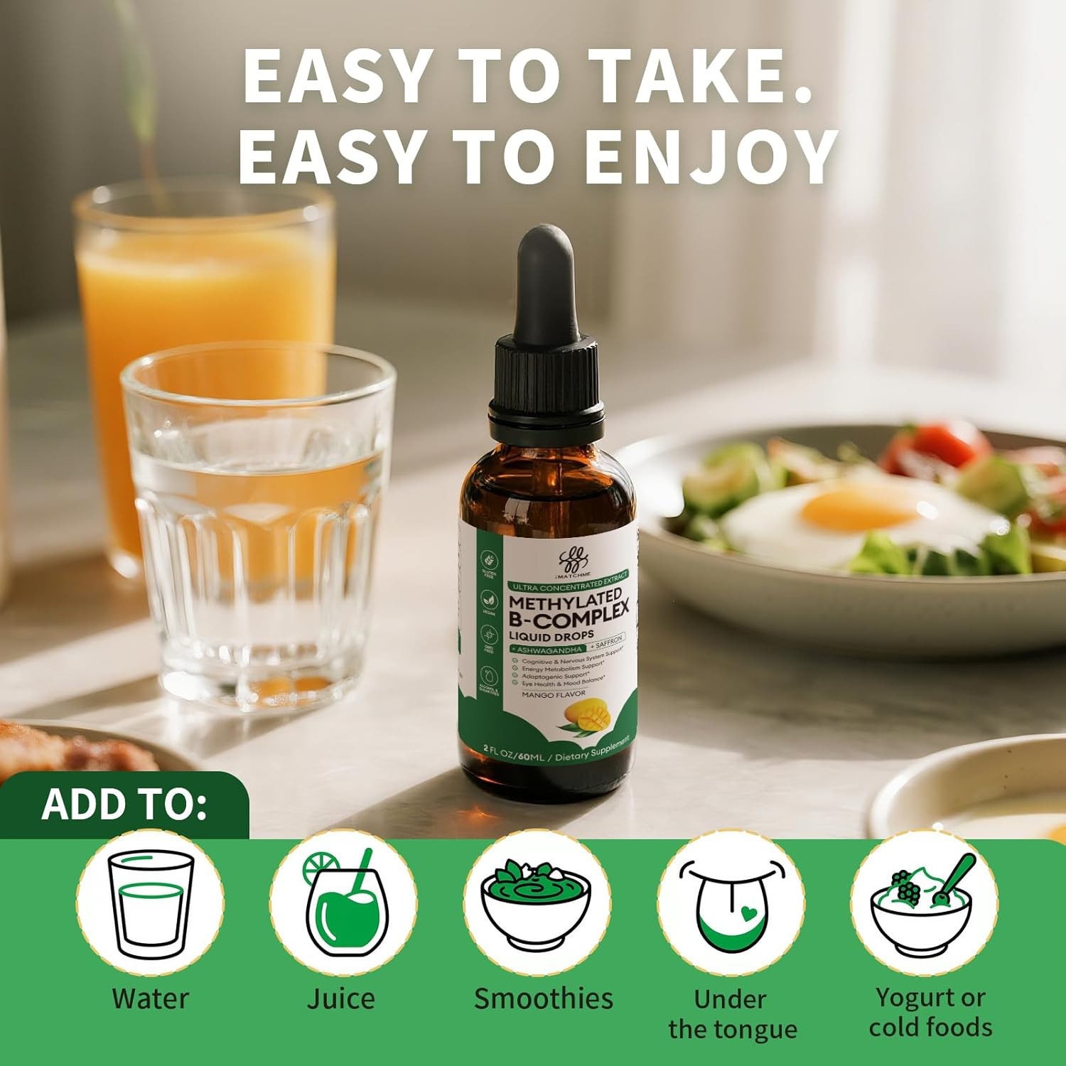 Vitamin B Complex Liquid Drops with Fast Absorption SuperB Liquid Complex 60ML
