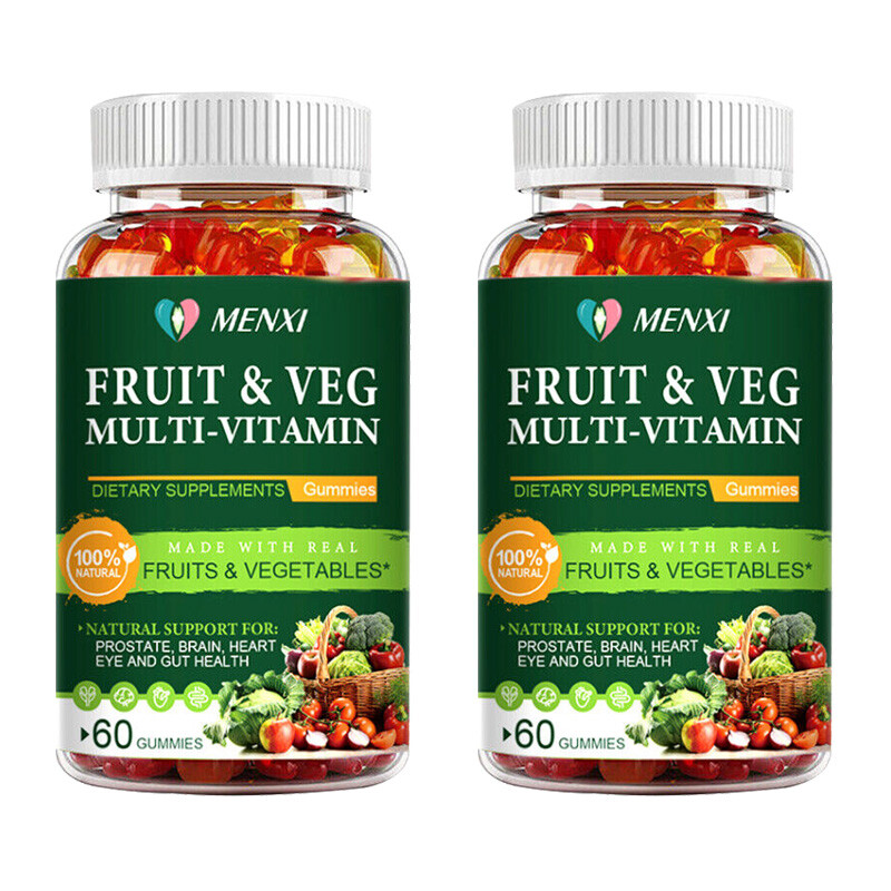 Fruits & Veggies 60 Fruit & Veggie Supplement Gummies Vitamins & Minerals 60PCS