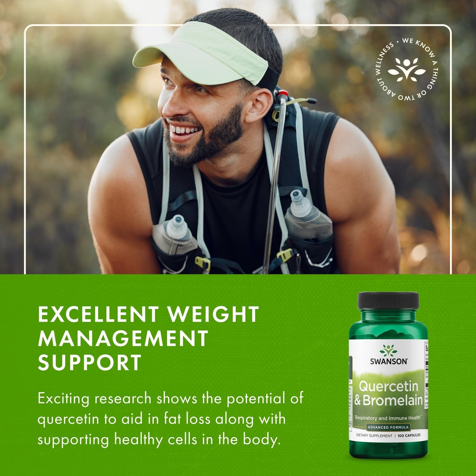 Swanson Quercetin Bromelain-Promote Respiratory Health Support-Aid Seasonal