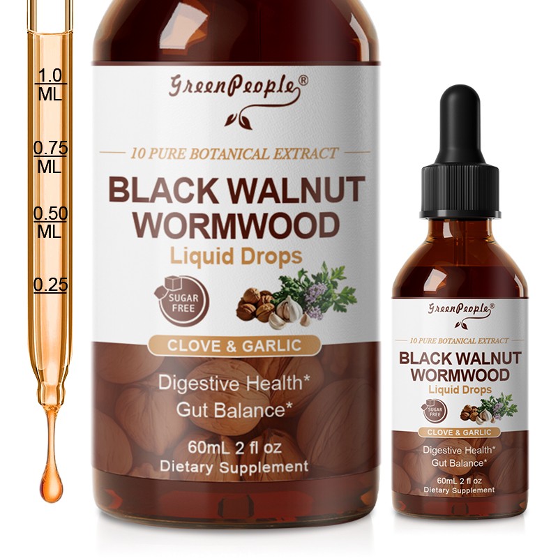 Parasite Cleanse Tincture/Extract-Wormwood, Black Walnut Hull, Clove 2-12oz