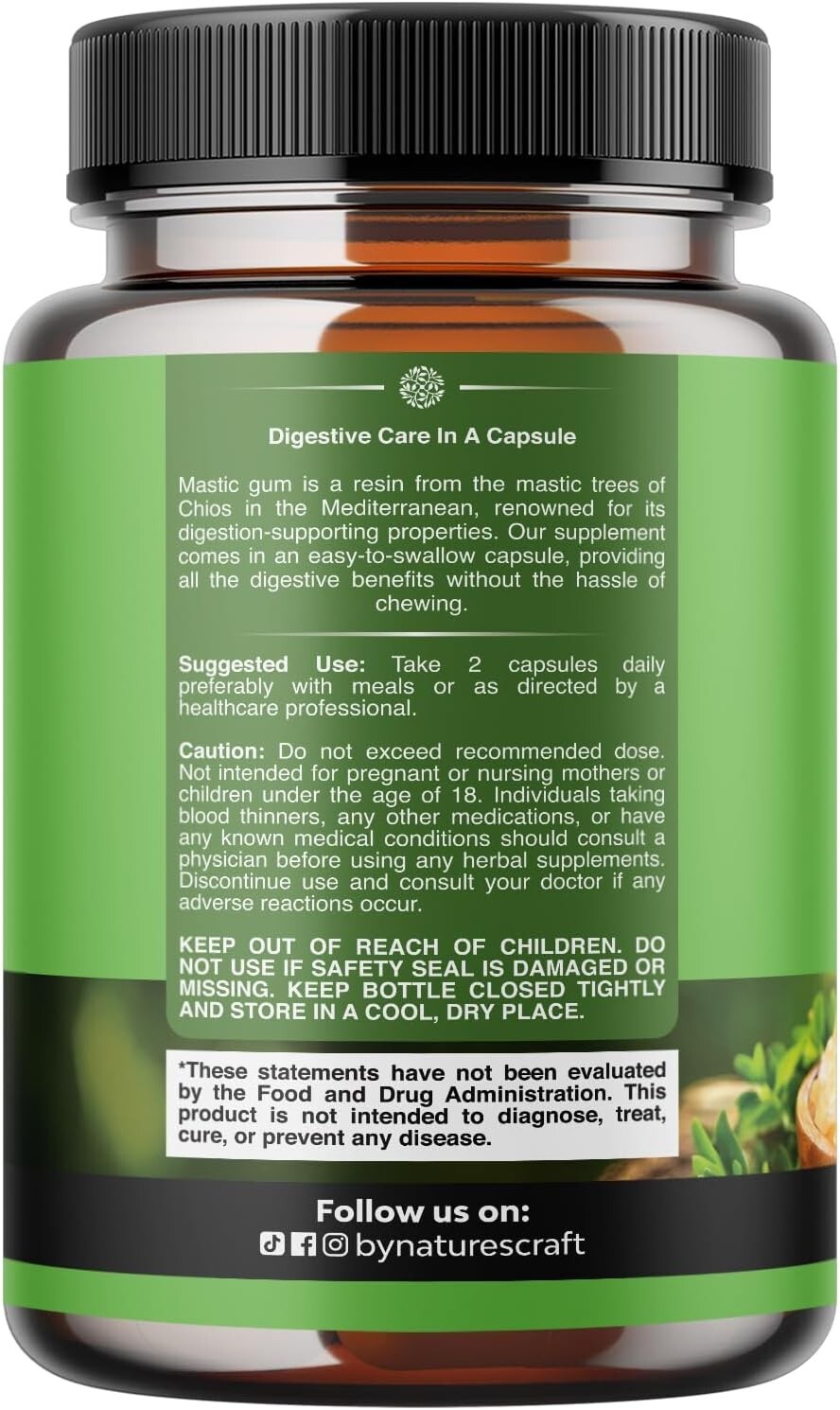 High Strength Mastic Gum Capsules – Herbal Digestion Supplement Providing Ups…