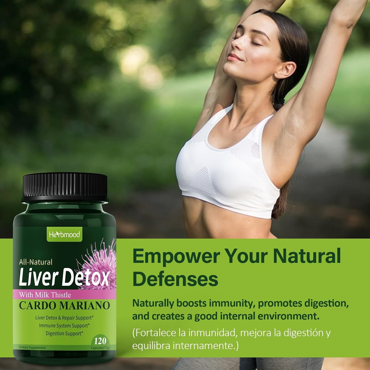 Milk Thistle Capsules Silymarin Liver Detox Pills Fatty Liver Treatment Support
