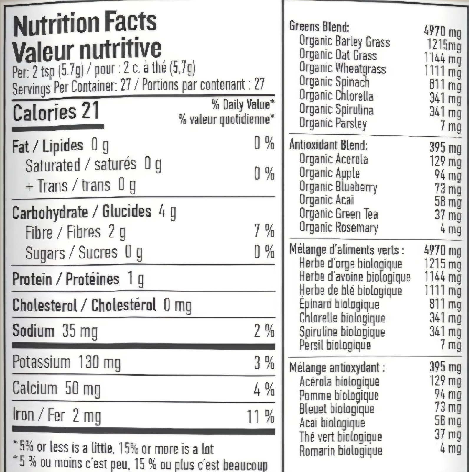 Botanica Organic Perfect Greens 2-Pack Chocolate + Superfruit Vegan Canadian