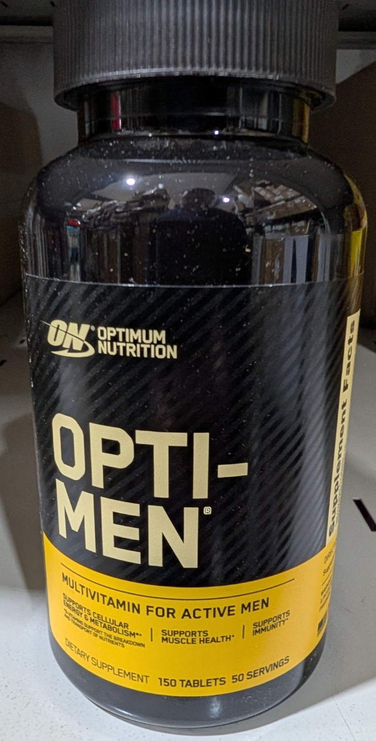 Optimum Nutrition Opti-Men 150 Tablets Multivitamin For Active Men EXP 1/2027