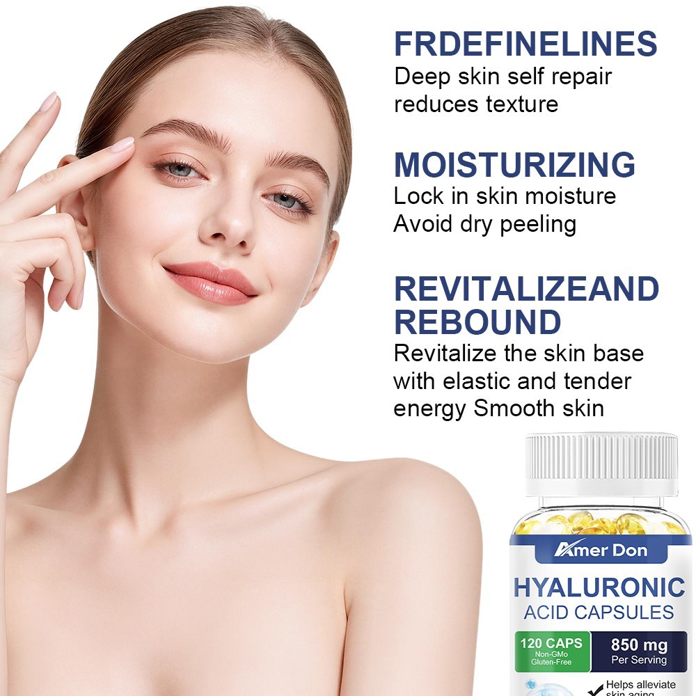 Hyaluronic Acid with MSM | 1000 mg | 120 Capsules | Non-GMO BY Amer Don