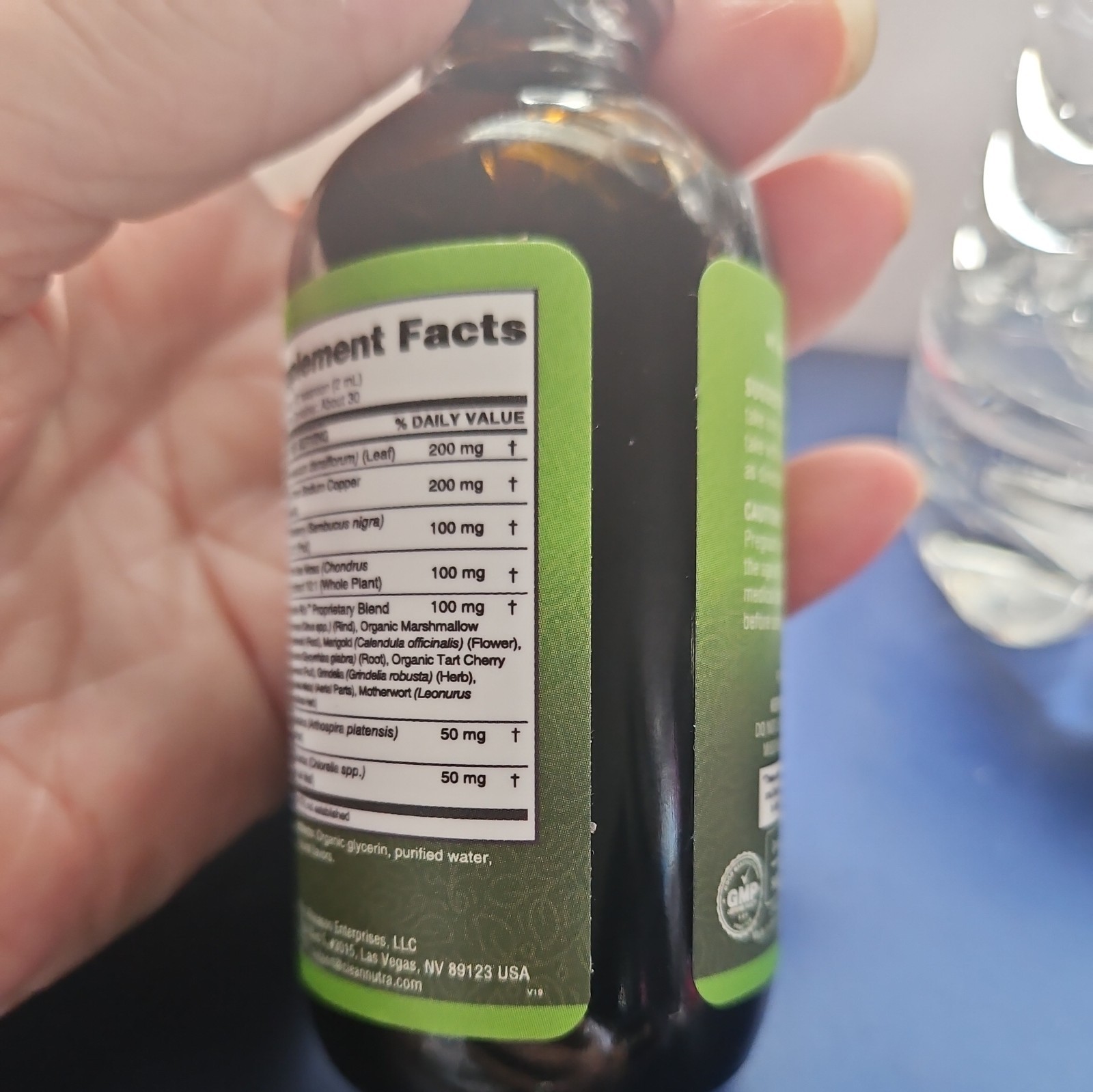 Clean Nutra BREATHE RITE 2oz Mullein Chlorophyll Sea Moss LIQUID DROPS 03/2027