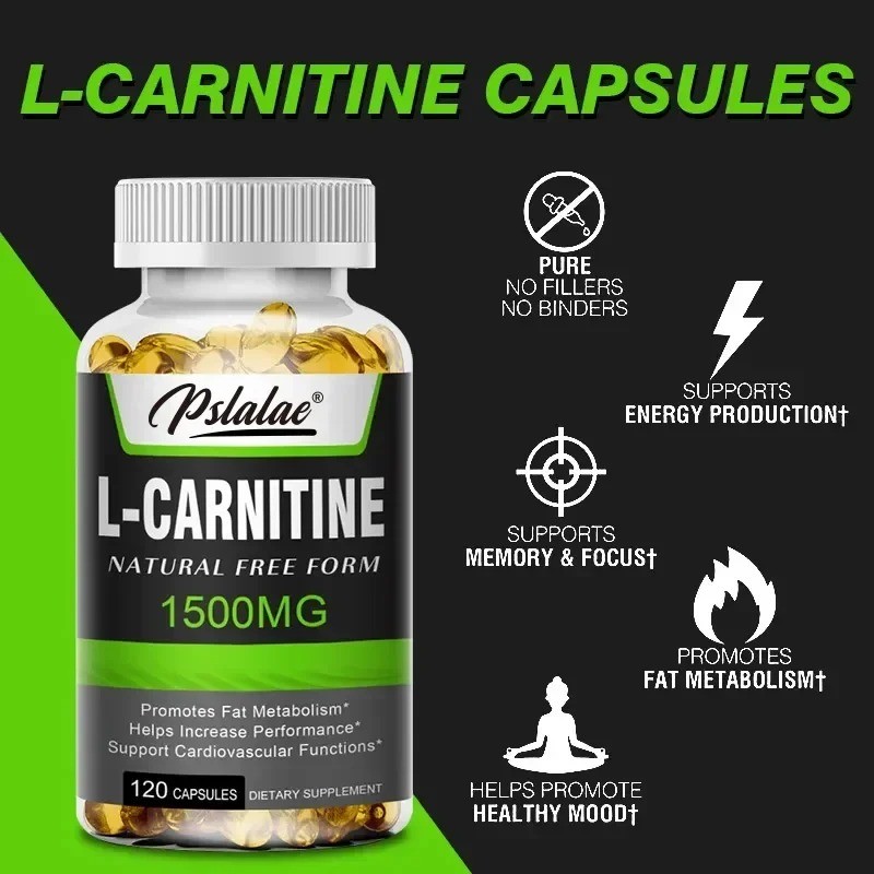 L-Carnitine 120pcs, Supports Memory Focus, Increase Body Performance Metabolic