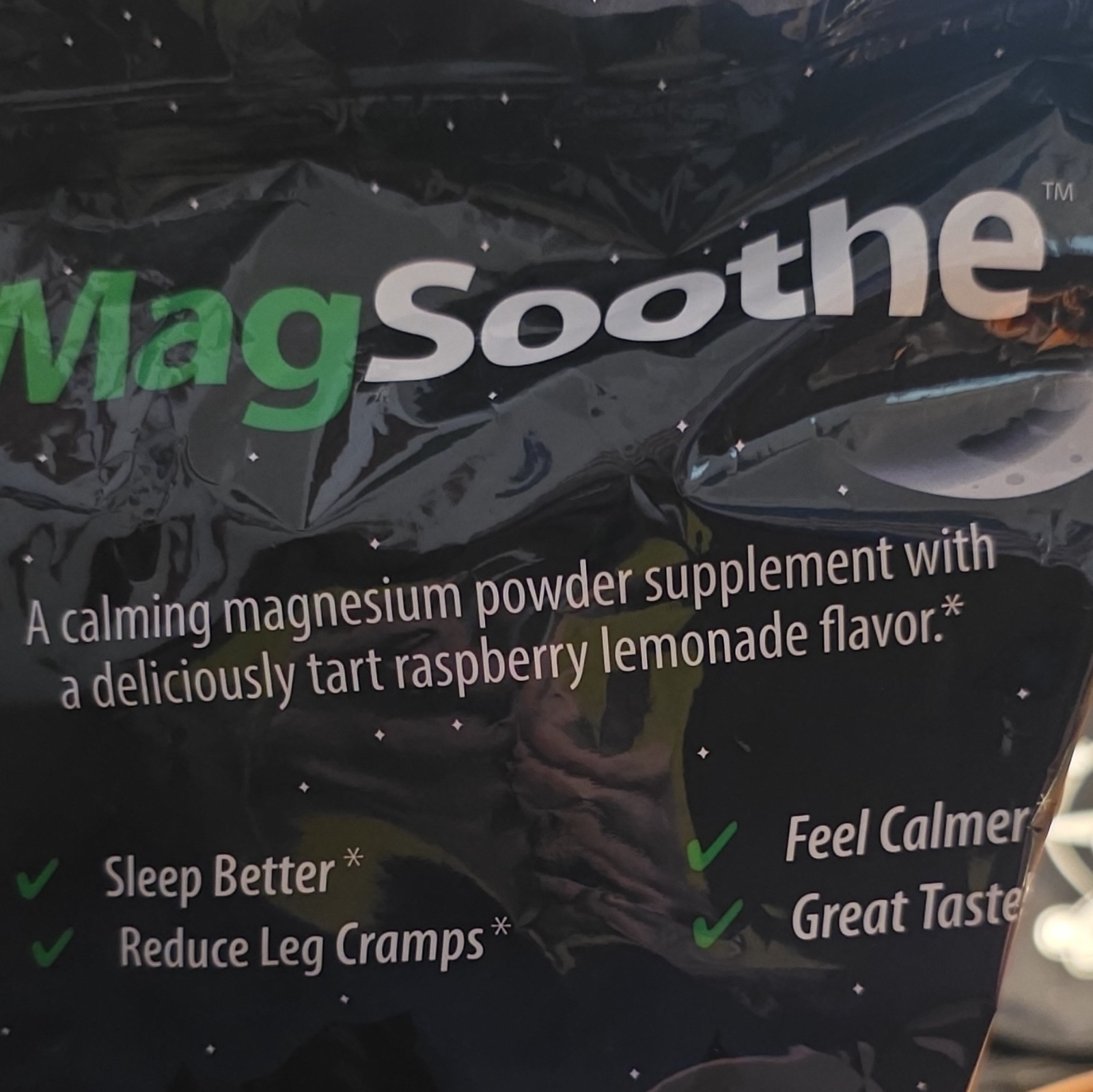MagSoothe Magnesium Powder 200mg Raspberry Lemonade Gluten-Free Vegan 60 Ct