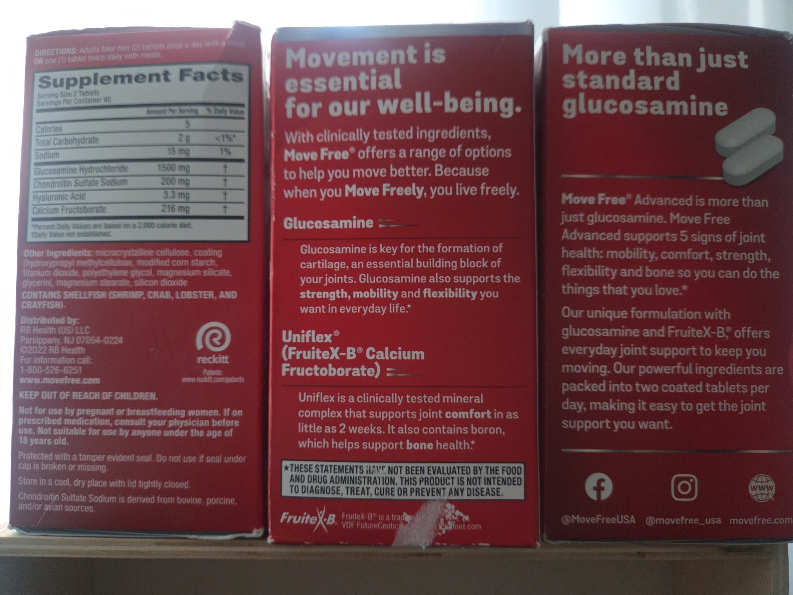 Schiff Move Free Joint Health Advanced with Glucosamine Exp 05 2028