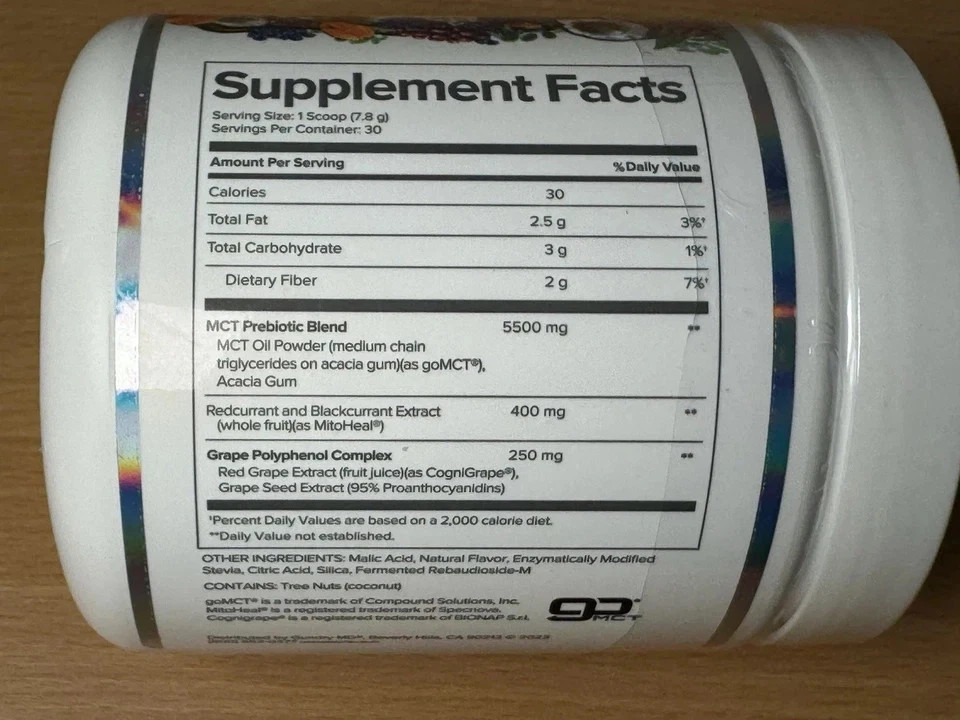 Gundry MD MCT Wellness-Watermelon Lemonade 8.25oz Dietary Supplement Exp 04/2028
