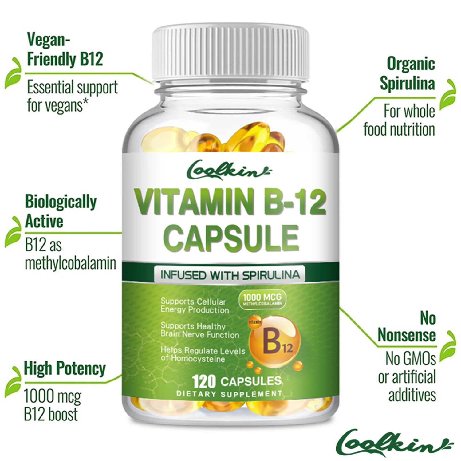 Vitamin B-12 Methylcobalamin 1000mcg – Energy Booster, Nervous System Health