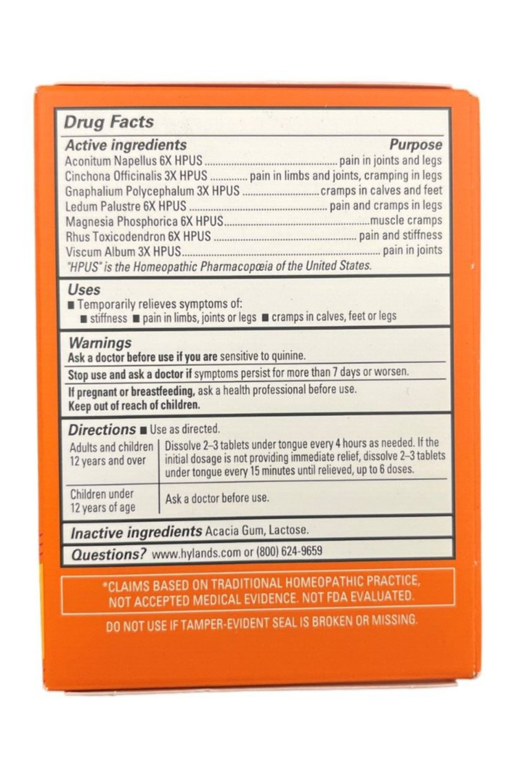 Hylands Leg Cramps w/ Homeopathic Quinine 100ct ( 3 bottles ) ^