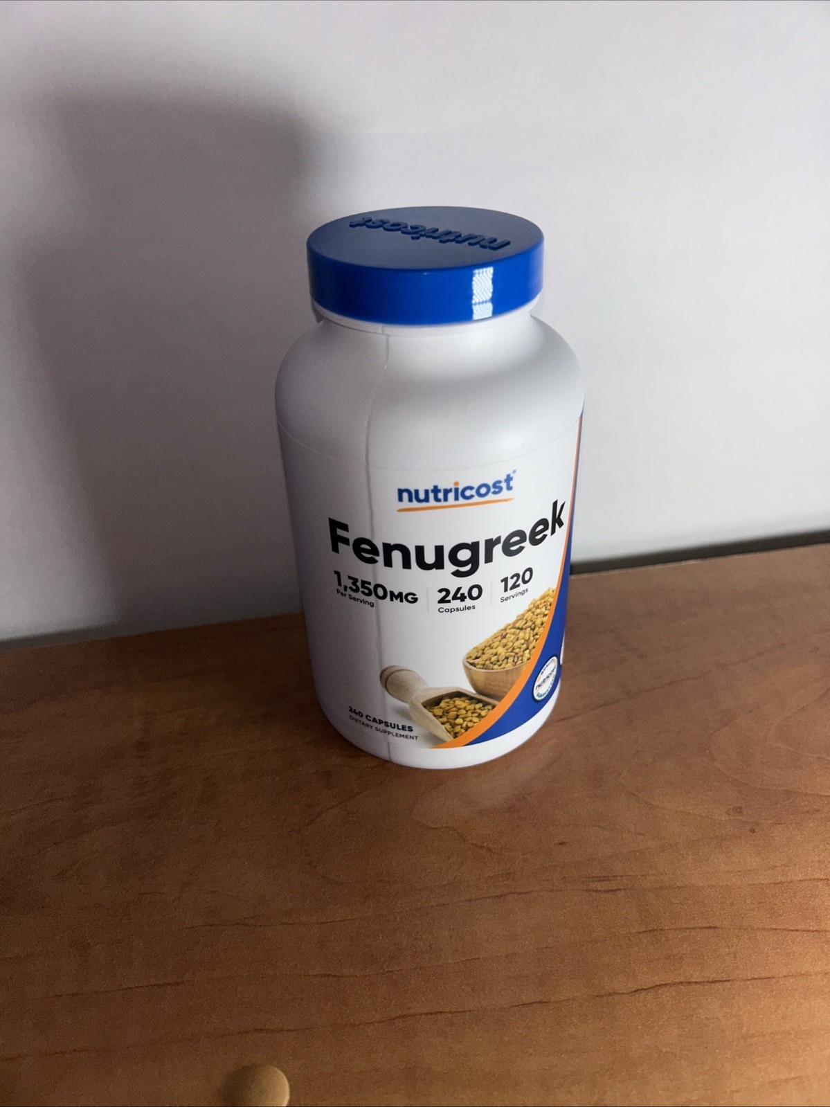 Nutricost Fenugreek Seed 1350Mg 240 Capsules – Gluten Free, Non-Gmo