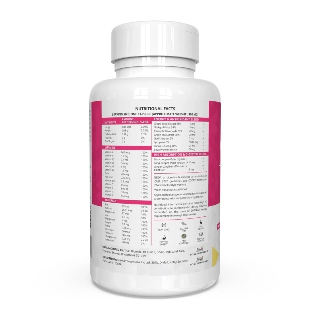 Nature’s Island Multivitamin For Women, (60 Capsules) – 100% RDA of all Vitamins