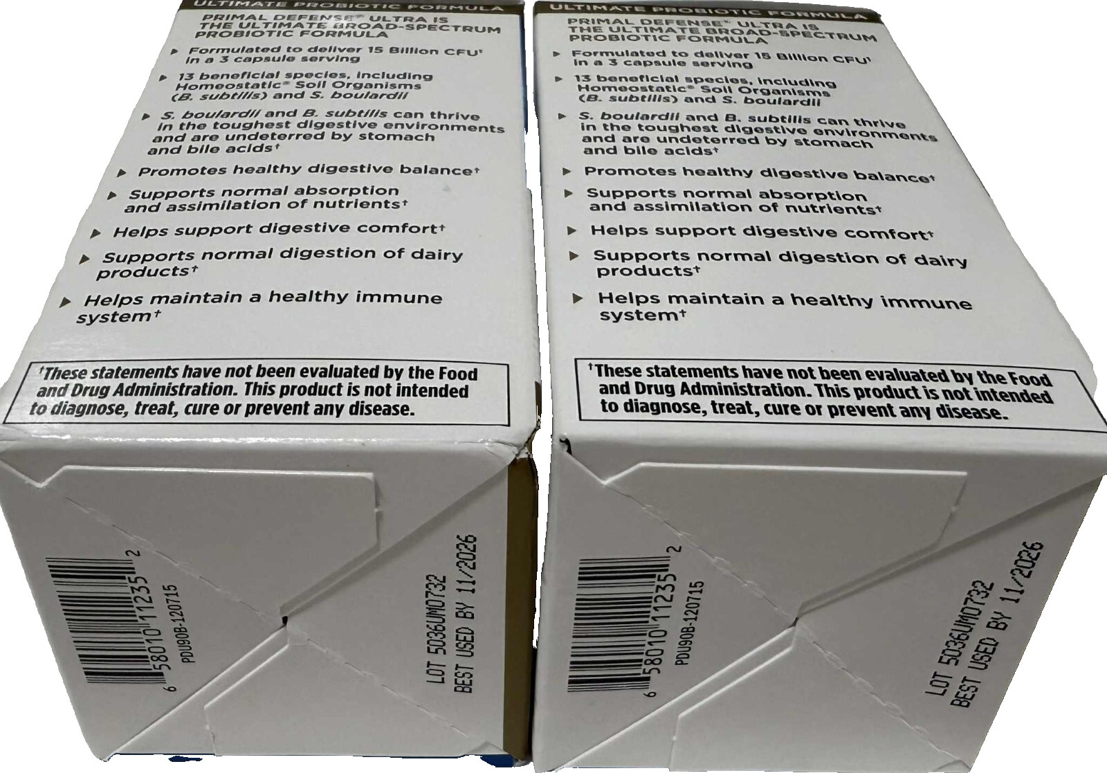 FOR 2 BOXES Garden of Life Primal Defense Ultra Probiotic Formula 90 VCaps 2026+