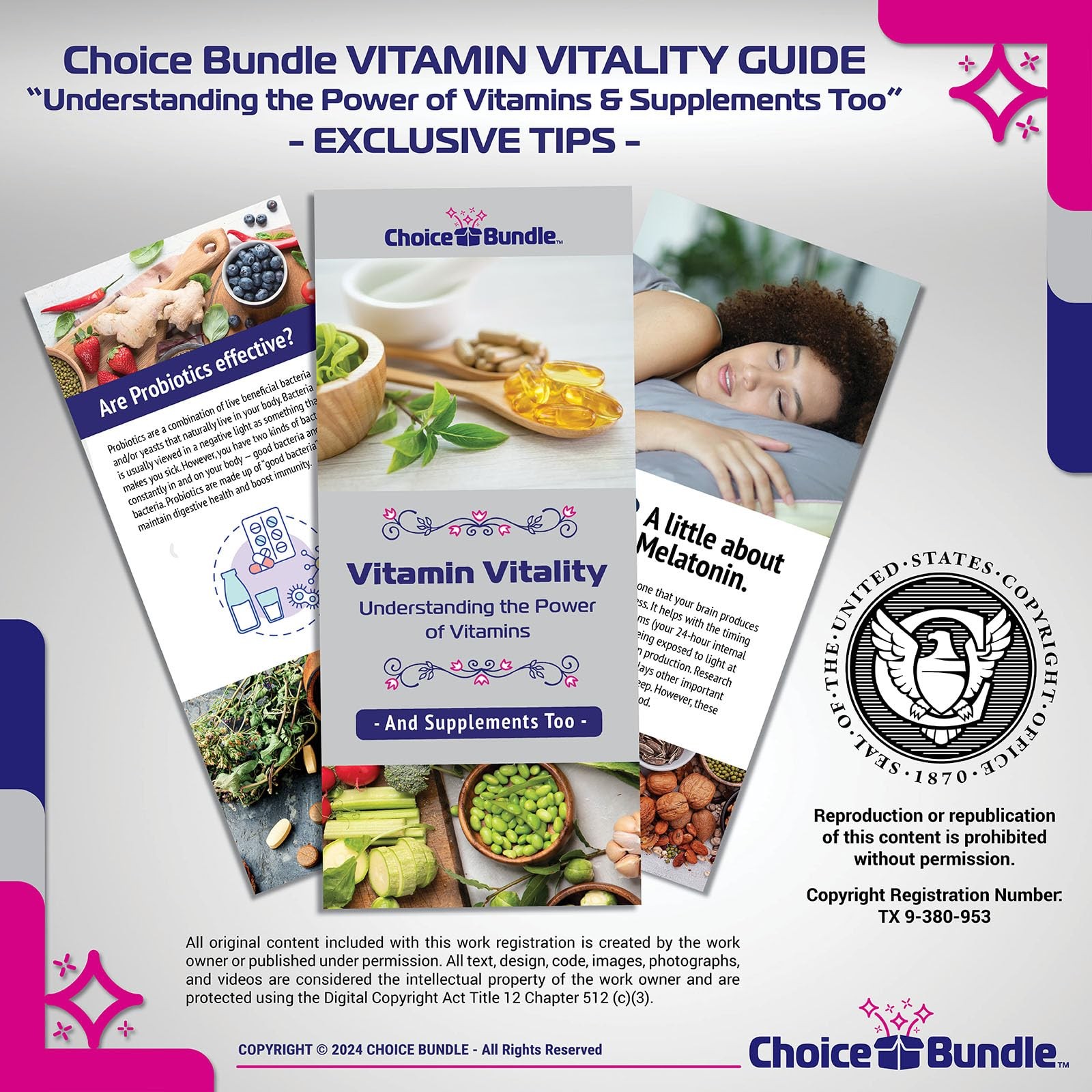 Spring Valley Vit B12 2500mcg Quick Dissolve 2Pk (240ct) + Vitality Guide & Case