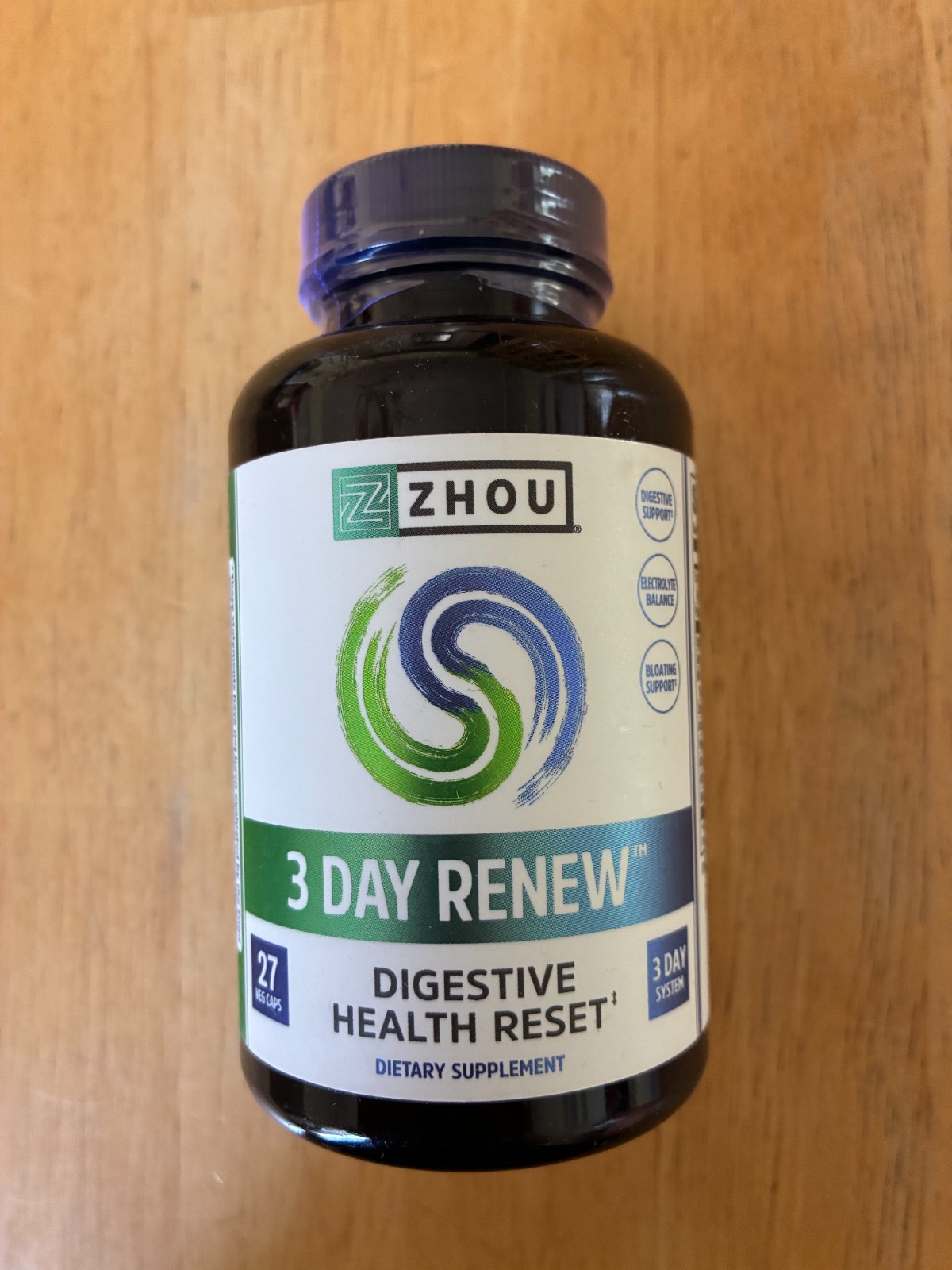 Zhou Nutrition 3 Day Renew – Digestive Reset & Bloating Relief – 27 VegCaps