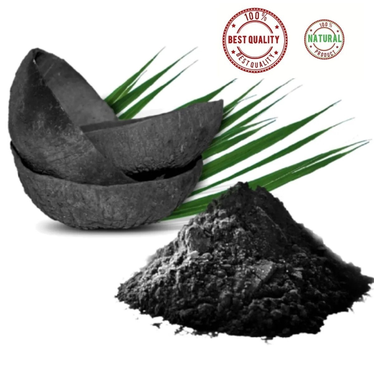 Coconut Shell Charcoal Powder Food Grade Carbon Teeth Whitening Facial Digestion