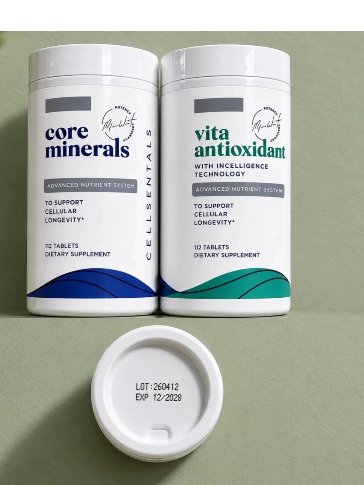 Usana Cellsentials Vita Antioxidat + Core Minerals Latest Formula Exp 12/28