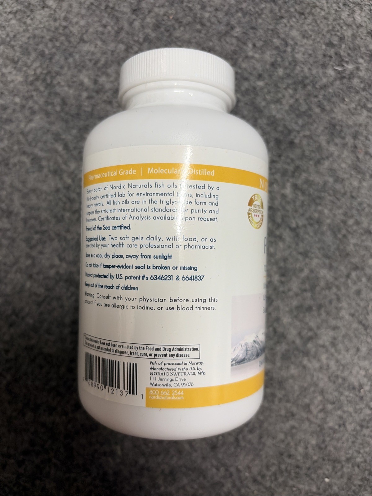 Proomega 2000, Lemon Flavor – 120 Soft Gels – 2150 Mg Omega-3