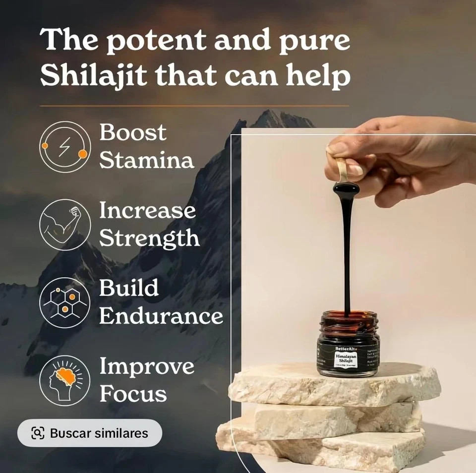 BetterAlt Pure Himalayan Shilajit Resin High Potency for Men & Women