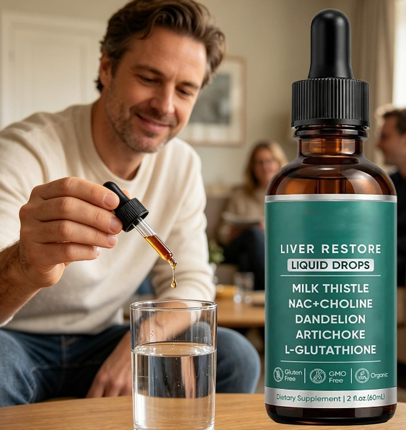 Support Supplement Purelia Liver Restore Drops Complete Liver Detox 60ml