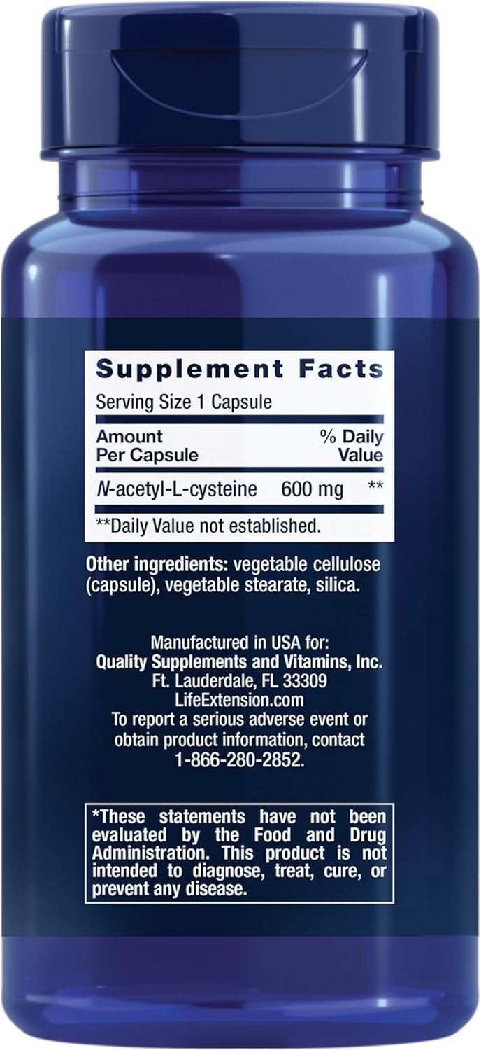 N-Acetyl-L-Cysteine (NAC) 600 mg, 60 capsules