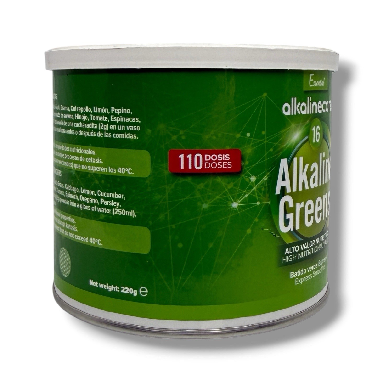 Alkaline Care Alkaline Greens Powder 220g 110 Doses Superfood Energy EXP 01/27
