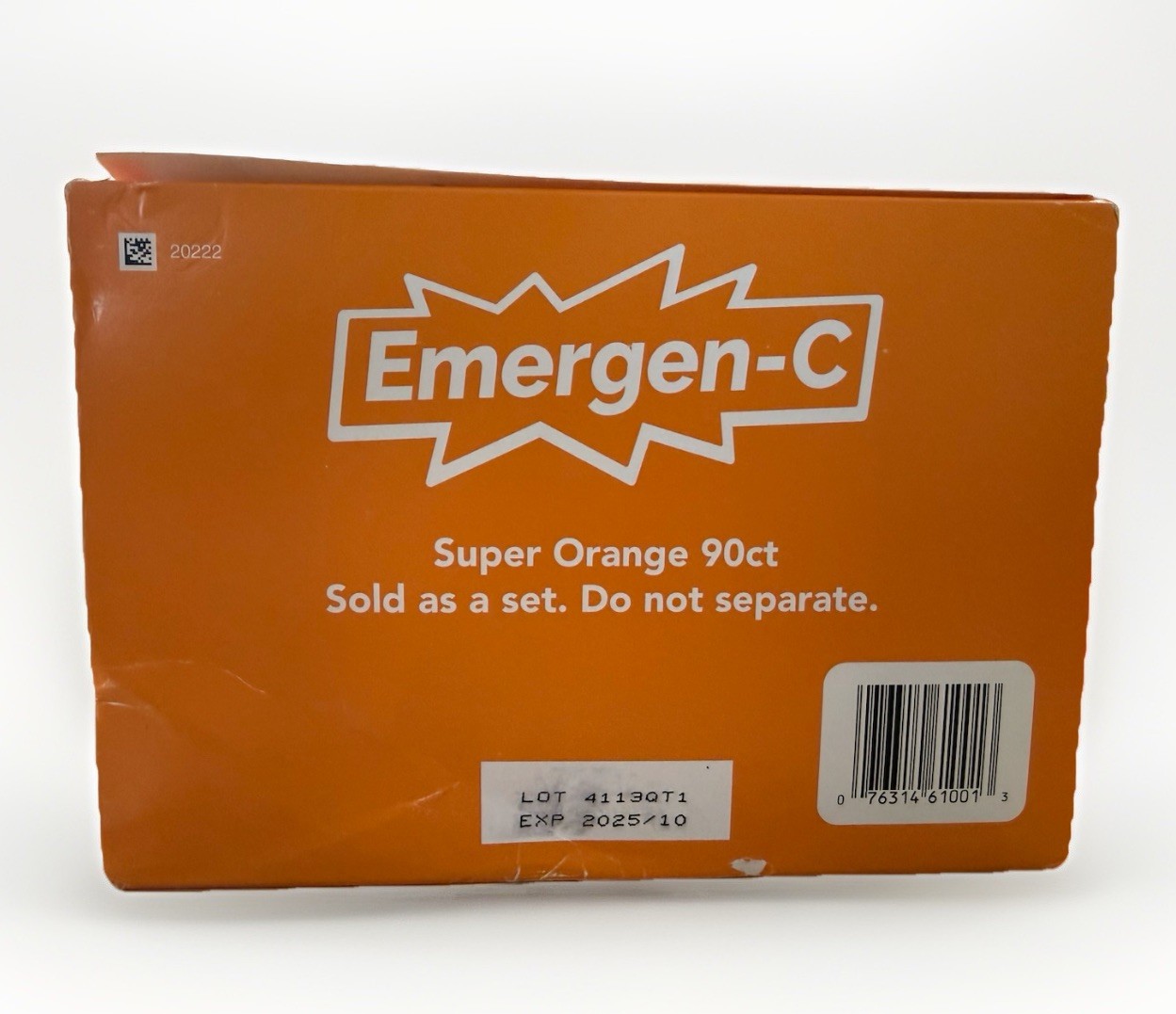 Emergen-C 1000mg Vitamin C Super Orange 90 Pack New Exp 10/2025