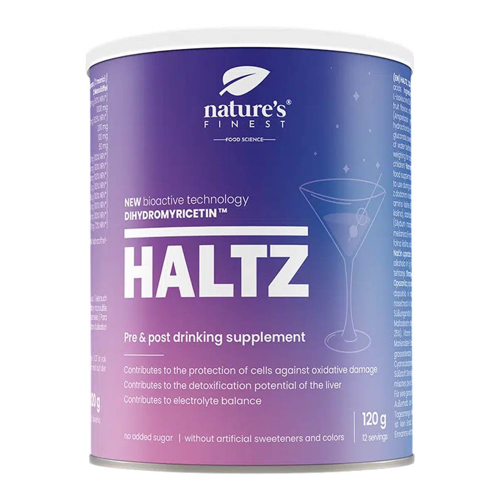 Nature’s Finest HALTZ Anti Hangover Pre & Post Drinking Supplement 4x130g