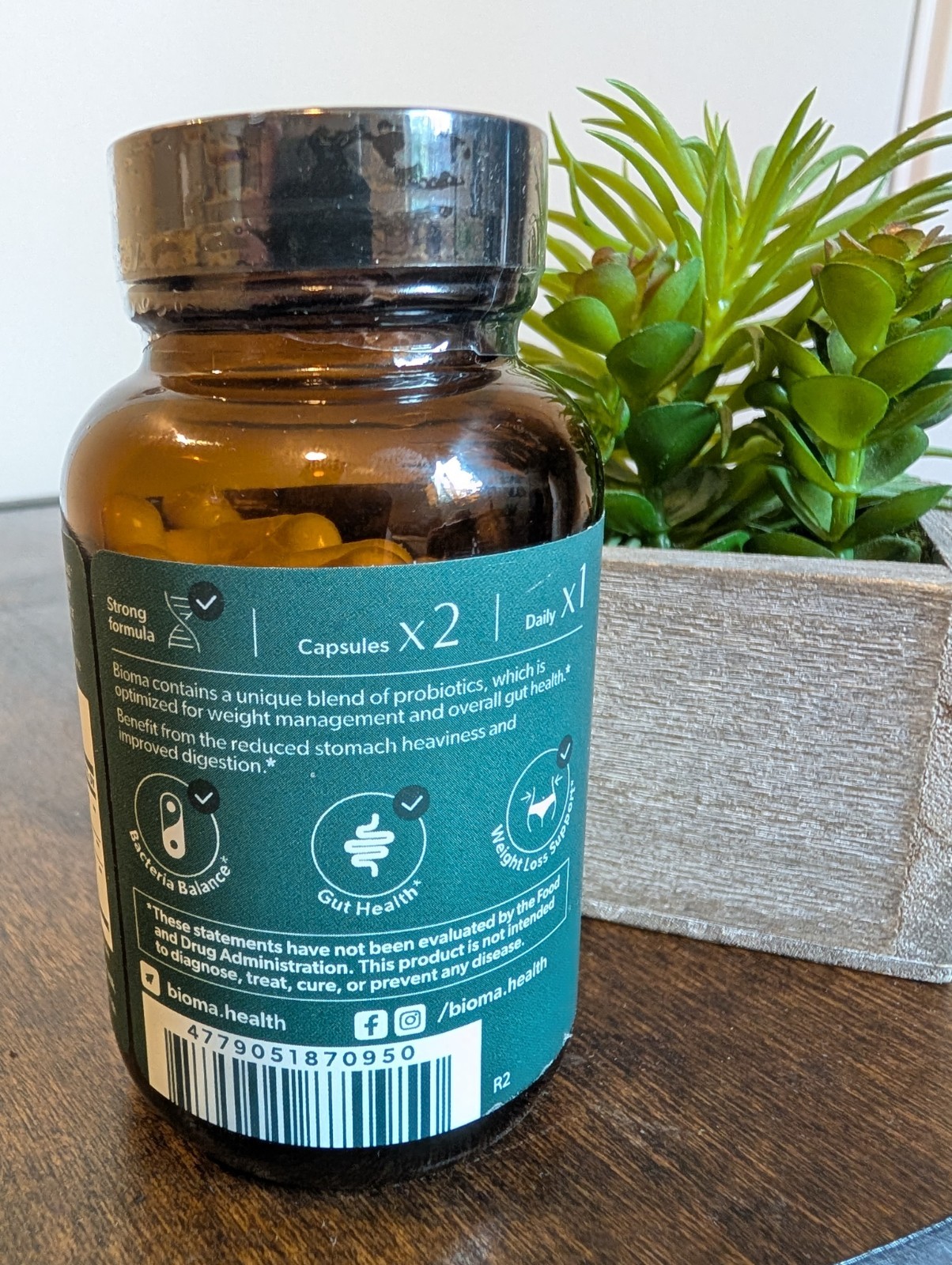 BIOMA Probiotics Weight Loss Support Gut Health 30 Day Supply Dietary Supplement