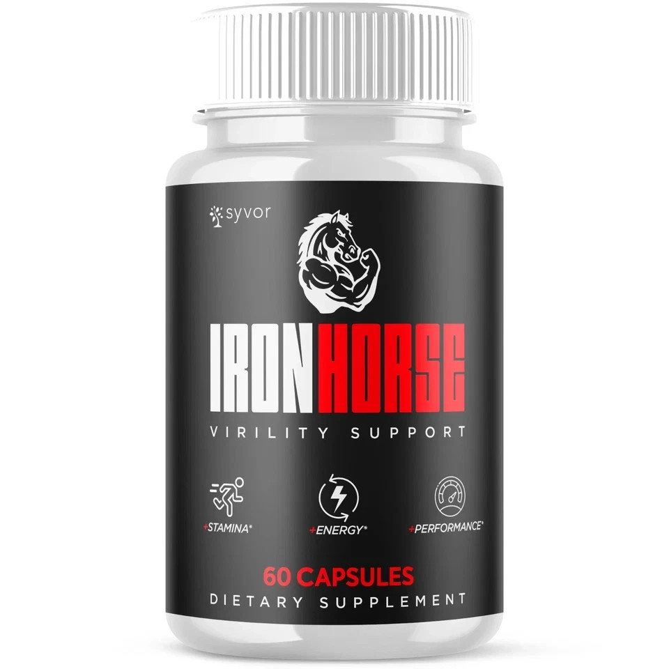 (2 Pack) Iron Horse for Men Advanced Formula Vitamin Max Supplement 120 Capsules