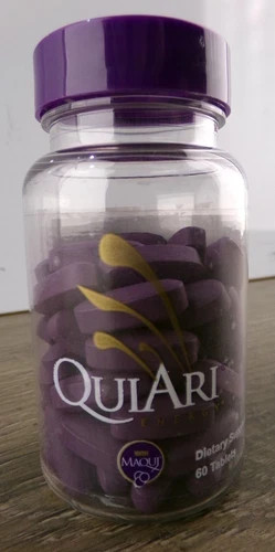 60ct Bottle QuiAri Energy Pills Natural Energy Supplement, BB 12/2025, S5