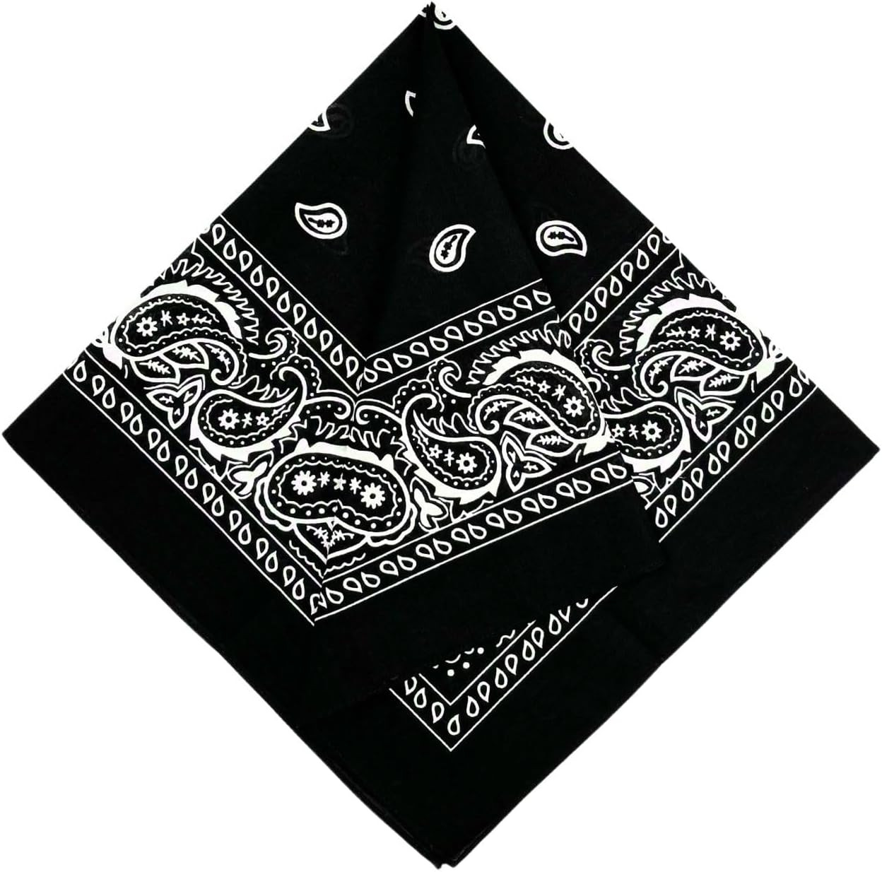 Extra Large Bandana 27” X 27” 100% Cotton for Men & Women Paisley Handkerchief H