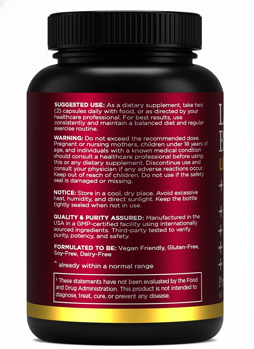 Premium Select Nutrition Liposomal Berberine HCL 60 Count (Pack of 1)