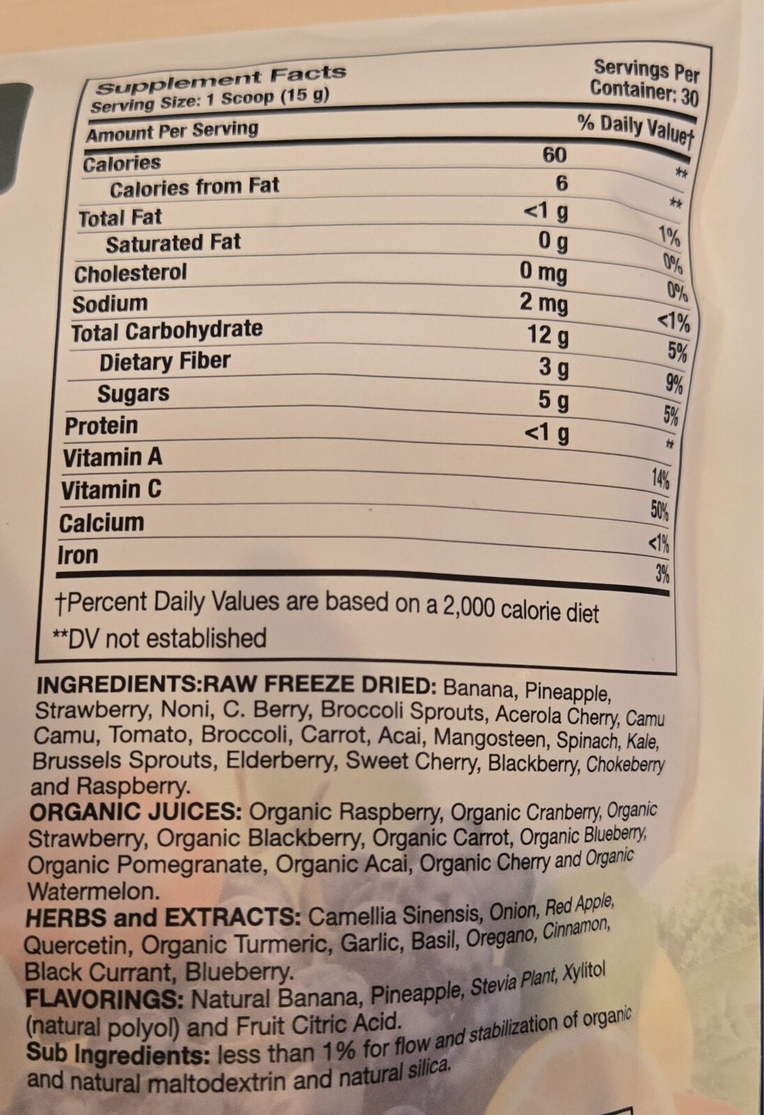 OHS Fruit and Veggie +