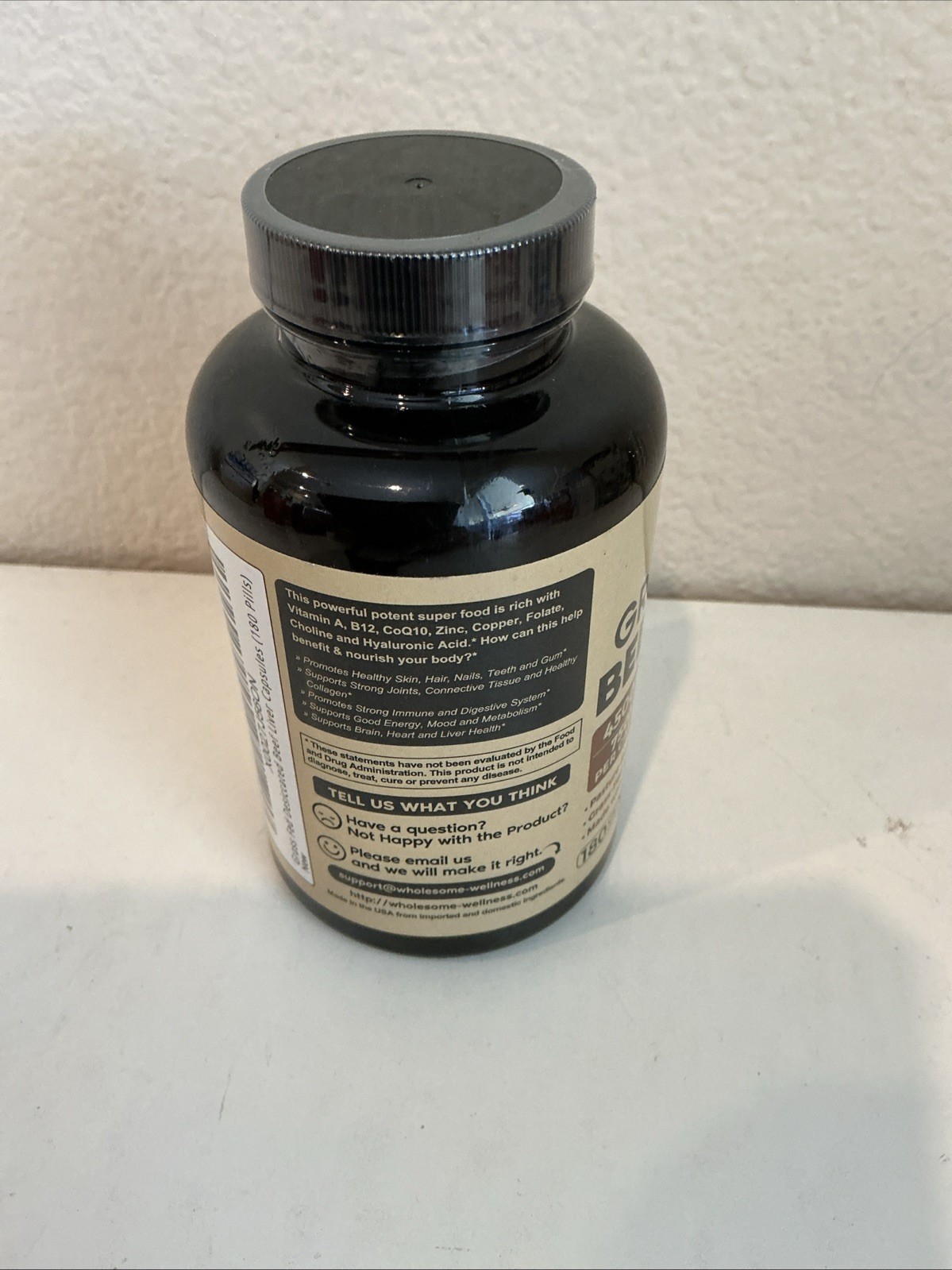 Grass Fed Desiccated Beef Liver 180 Capsules (750mg Each) – Iron, Vitamin A, B12