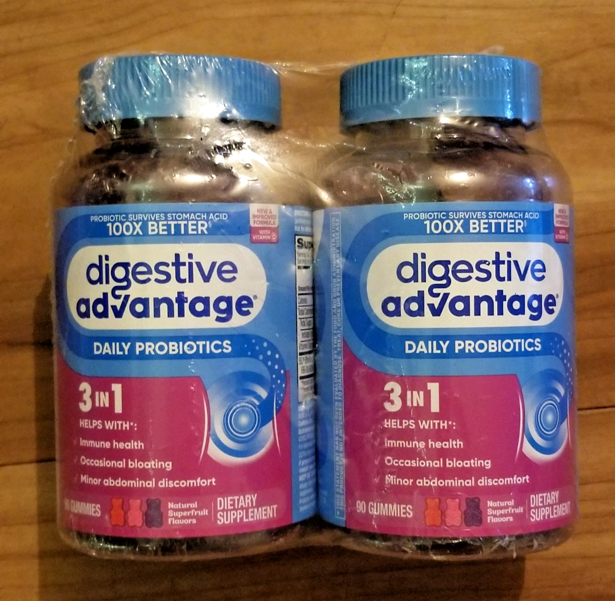 Digestive Advantage Daily Probiotic Gummies for Digestive & Gut Health *2 Pack*