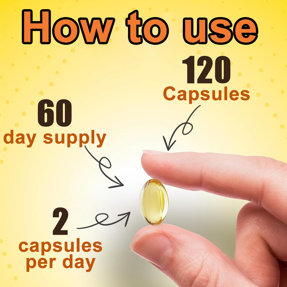 Flaxseed oil 1000mg capsules (30/60/120 pack) With Essential Omega-3s