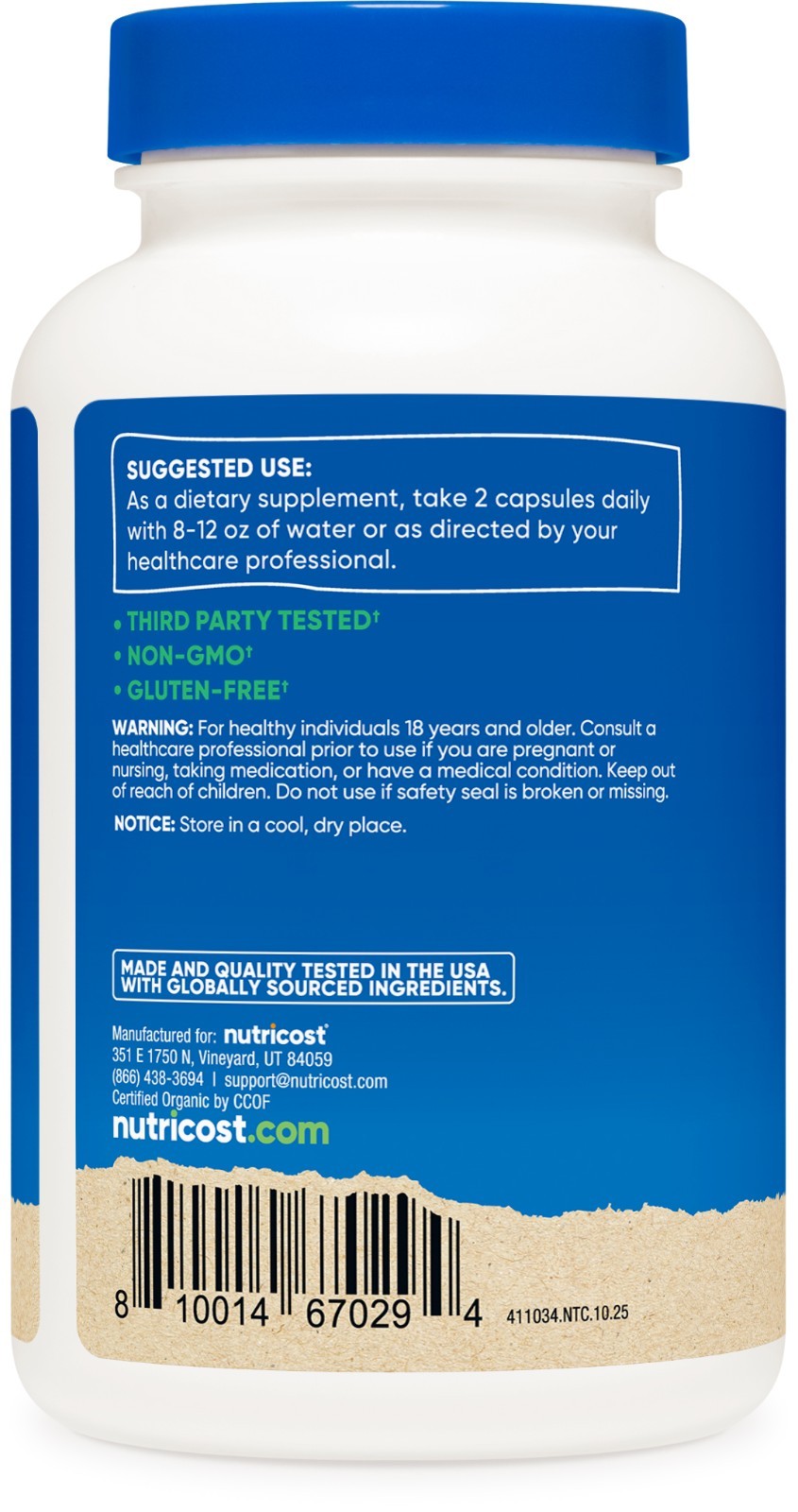 Nutricost Reishi Mushroom Capsules 1500mg, 60 Servings, Made with Organic Reishi